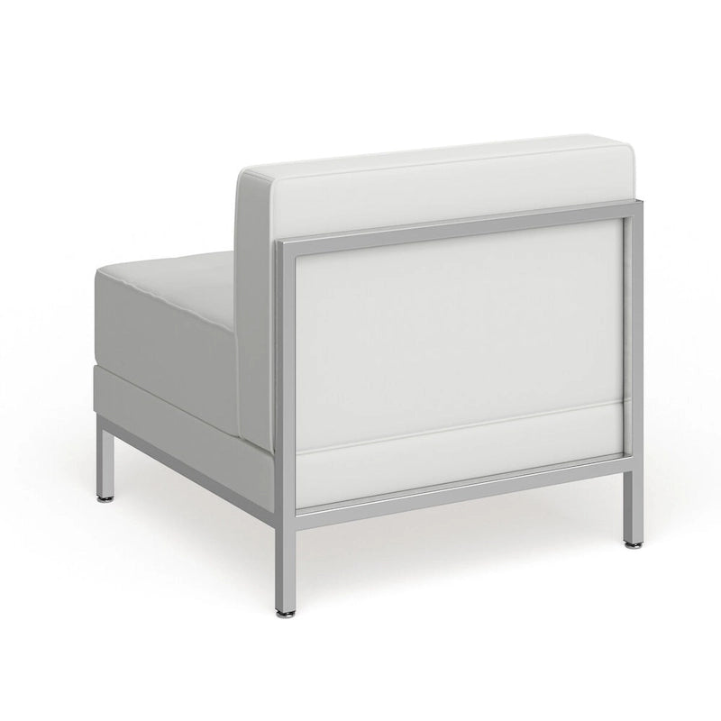 Fauteuil central contemporain en LeatherSoft – 71,1 cm (L) x 73 cm (P) x 69,2 cm (H)