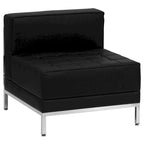 Fauteuil central contemporain en LeatherSoft – 71,1 cm (L) x 73 cm (P) x 69,2 cm (H)