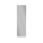 Meuble à chaussures Chimg, Miroir, Cinq étagères intérieures, Armoire à une porte, Finition blanche