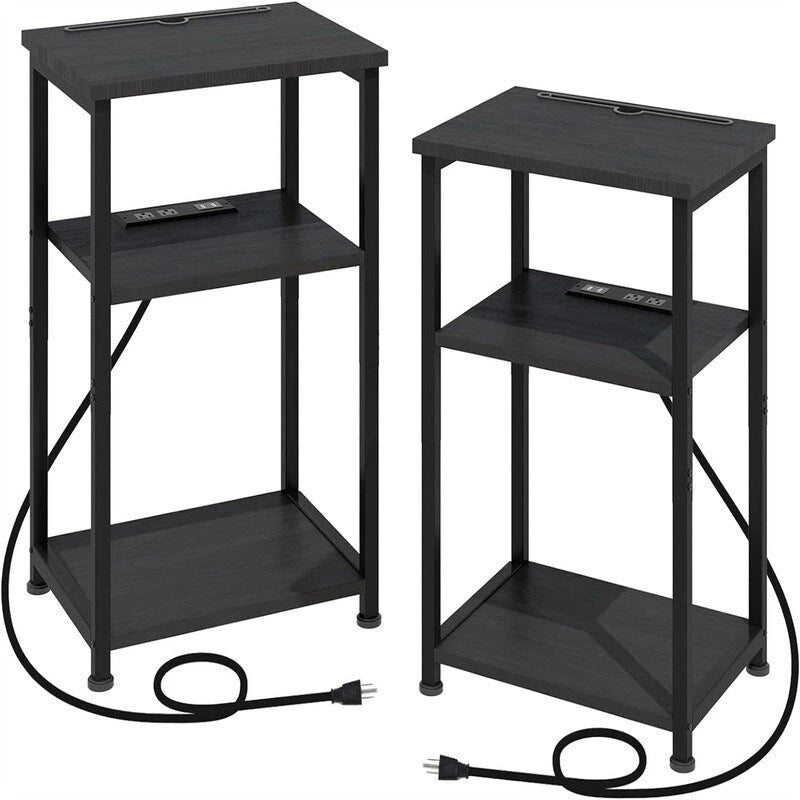 Table d'appoint étroite avec station de charge - 39P x 30L x 58H