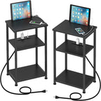 Table d'appoint étroite avec station de charge - 39P x 30L x 58H