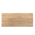 Table à manger Willow à double piédestal en bois massif